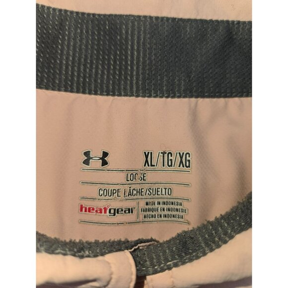 Under Armour Loose Fit XL Heatgear Shirt Peach Lightweight Button-Up - Picture 4 of 8
